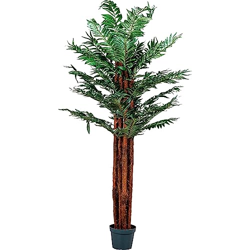 PLANTASIA® Areca-Palme, Goldfruchtpalme, Echtholzstamm, Kunstbaum, Kunstpflanze, Kunstpalme - 180 cm, Schadstoffgeprüft von PLANTASIA