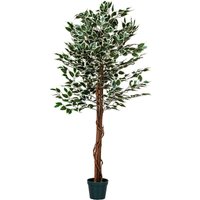 Plantasia - Großer grüner Ficus Baum, Kunstbaum, 190cm von PLANTASIA