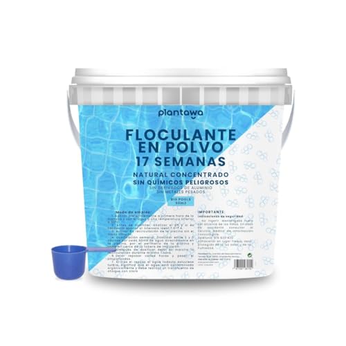 PLANTAWA Flockungsmittel Pool Konzentrat 17 Wochen | Hochwirksames Flockmittel Pool Flüssig | Für kristallklar Poolwasser | Für alle Filtersysteme | Sicher & ohne Aggressive Chemie von PLANTAWA