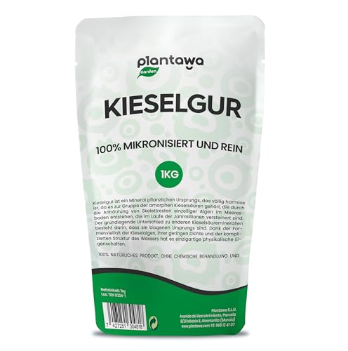 PLANTAWA Kieselgur für Hühner 1kg | Kieselgur Biologische Schädlingsbekämpfung mit Vielfältigen Verwendungsmöglichkeiten | 100% Natürlich und Nachhaltig - ohne Chemische Behandlunge von PLANTAWA