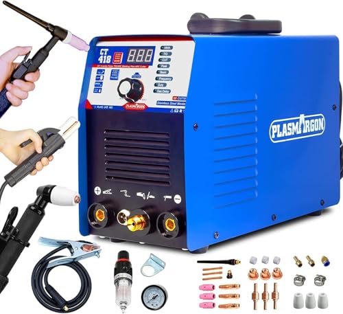 PLASMARGON 3 in 1 Combo Plasmaschneider WIG Schweißgerät MMA Wechselrichter Kombischweißgerät Plasmaschneider TIG MMA | IGBT | Digitale LCD Anzeige | HF-Zündung CT418P PLASMARGON 3 in 1 Combo Plasmaschneider WIG Schweißgerät MMA Wechselrichter Kombischweißgerät Plasmaschneider TIG MMA | IGBT | Digitale LCD Anzeige | HF-Zündung CT418P von PLASMARGON