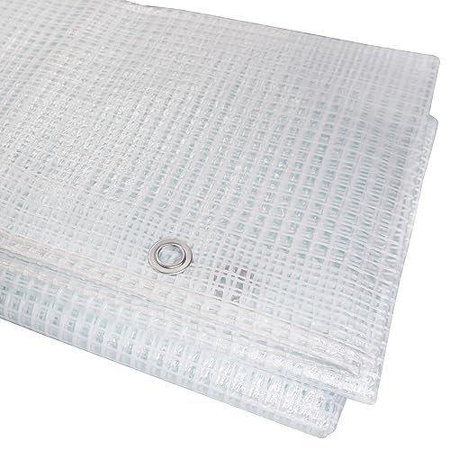 Transparente Abdeckplane 2x6m Wasserdicht Netz Klar 100g/m2 Blatt mit Ösen Schutzplane Autoabdeckung Mehrzweckplane Transparente Abdeckplane 2x6m Wasserdicht Netz Klar 100g/m2 Blatt mit Ösen Schutzplane Autoabdeckung Mehrzweckplane von PLAST