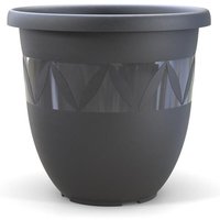 Plastard Blumentopf Capri Ø 40x35 cm Anthrazit - Pflanzkübel Übertopf Pflanztopf von PLASTARD