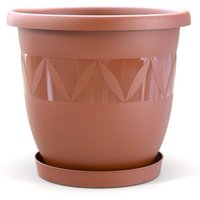 Plastard - Blumentopf Capri 35 cm Durchmesser mit Untersetzer in Terrakotta Plastard - Blumentopf Capri 35 cm Durchmesser mit Untersetzer in Terrakotta von PLASTARD