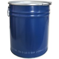 30 Liter Stahlfass Hobbock Deckelfass Zyklon Absaugung Geeignet UN-Zulassung Made in DE Mülleimer Behälter 2 Griffe Stabil Stapelbar von PLASTEO