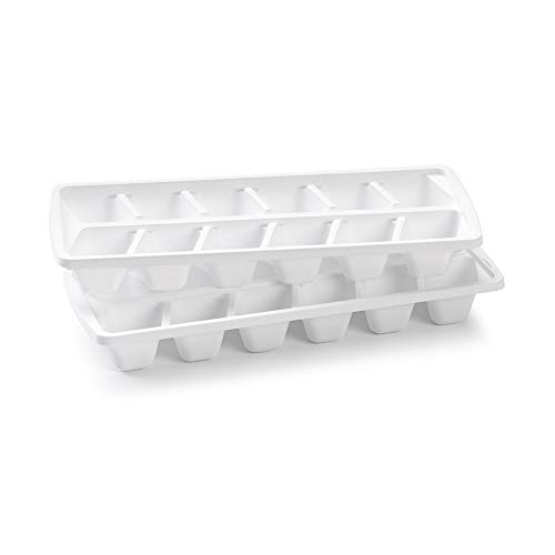 PLASTIC FORTE, Set mit 2 Eiswürfelformen, weiß, ohne Deckel von PLASTIC FORTE