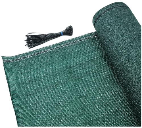 PWS 1,8x15m Schattiergewebe 180g/m² Sichtschutznetz Balkonennetz Windschutznetz in Grün Verschiedene Größen inkl. Kabelbinder von PLASTIC WORLD SOLUTIONS