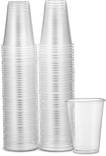 Plasticpro Einweg-Trinkbecher aus Kunststoff, transparent, 198 ml, 100 Stück von PLASTICPRO