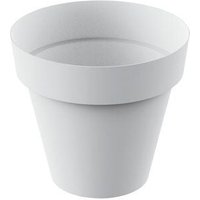 Topf Modell 'Tes' Ø14x13cm (1 Liter) aus weißem Polypropylen von PLASTIKEN