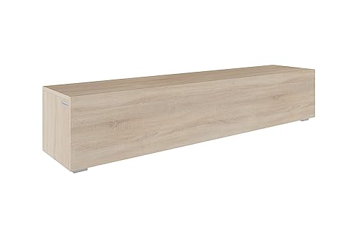 PLATAN ROOM Fernsehschrank TV-Lowboard 105-140-160-210-280 Board Sonoma Eiche Matt TV-Unterteil Hängend Oder Stehend (Sonoma Eiche, 160 x 30 x 32) von PLATAN ROOM