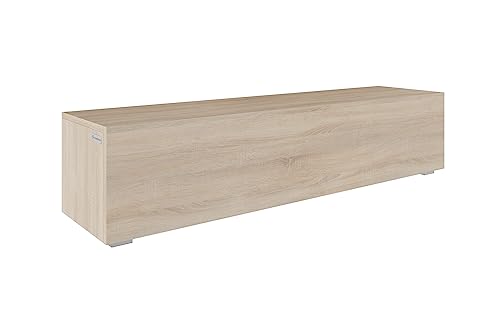 PLATAN ROOM Fernsehschrank TV-Lowboard 105-140-160-210-280 Sonoma Eiche Matt TV-Unterteil Hängend Oder Stehend (Sonoma Eiche, 140 x 30 x 32) von PLATAN ROOM