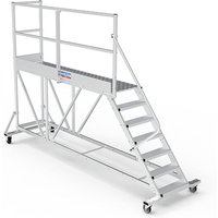 Mobile Plattform mit Geländer links und hinten - Maximale Arbeitshöhe 3.40m - PTF257G von PLATEFORME DIRECT - MATISERE