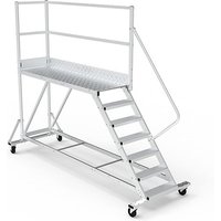 Mobile Plattform mit Geländer rechts und hinten - Maximale Arbeitshöhe 4.00m - PTF210D von PLATEFORME DIRECT - MATISERE