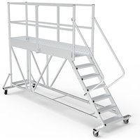 Mobile Plattform mit Geländer total - Maximale Arbeitshöhe 2.60m - PTF2503-PT von PLATEFORME DIRECT - MATISERE
