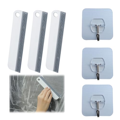 PLATEYTR 6-teiliges Fensterwischer- und Hakenset, Duschwischer, Silikonwischer für Spiegel, Fenster und Küche, Badezimmer, Autooberflächen Praktischer Folienwischer, kratzfreies Silikonwischerset PLATEYTR 6-teiliges Fensterwischer- und Hakenset, Duschwischer, Silikonwischer für Spiegel, Fenster und Küche, Badezimmer, Autooberflächen Praktischer Folienwischer, kratzfreies Silikonwischerset von PLATEYTR