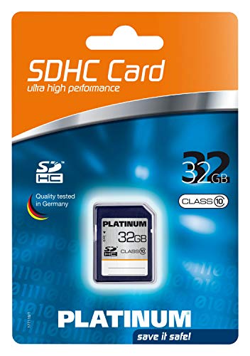 PLATINUM 32 GB Class 10 SDHC Speicherkarte 177118 von PLATINUM