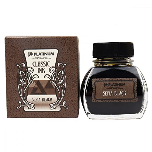 PLATINUM Classic Ink 60 ml Sepia Black, INKK-2000 66 PLATINUM Classic Ink 60 ml Sepia Black, INKK-2000 66 von PLATINUM