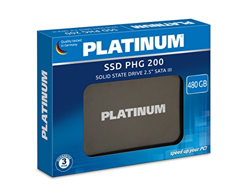 Platinum PHG 200│2,5" interne SSD Festplatte│ 480 GB│ für Notebook, Laptop und PC, SATA III von PLATINUM
