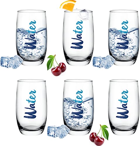 PLATINUX Hohe Trinkgläser Water 320ml (max. 380ml) Set 6 Teilig aus Glas Wassergläser Saftgläser Getränkeglas von PLATINUX