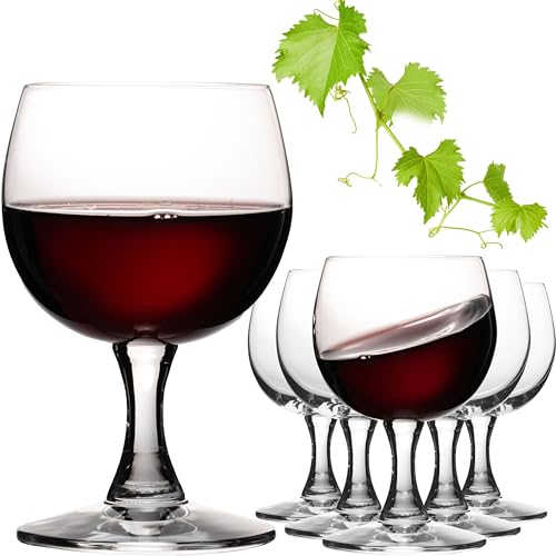 PLATINUX kleine Weingläser 250ml Set 6-Teilig Rotweingläser aus Crystalline Glas Burgundergläser Spülmaschinenfest von PLATINUX
