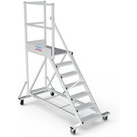 Mobile Plattform mit Geländer links und hinten - Maximale Arbeitshöhe 3.00m - PTF105G von MATISÈRE
