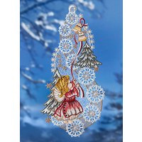 Fensterbild aus echter Plauener Spitze Fensterbild aus echter Plauener Spitze von PLAUENER SPITZE