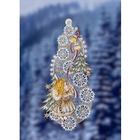 Fensterbild aus echter Plauener Spitze Fensterbild aus echter Plauener Spitze von PLAUENER SPITZE