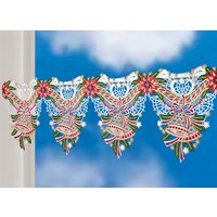 Stangendekoration mit weihnachtlichen Motiven von PLAUENER SPITZE