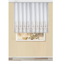 Stickerei-Store in gerader Form mit Plauener Stickerei Stickerei-Store in gerader Form mit Plauener Stickerei von PLAUENER SPITZE