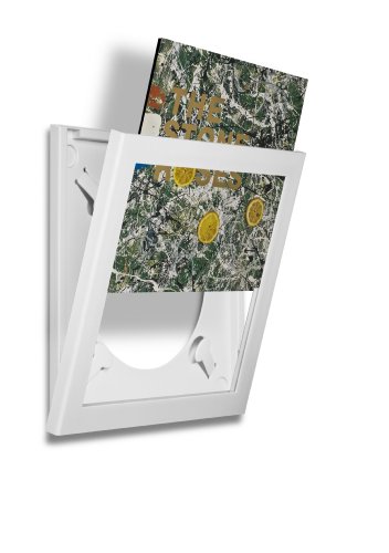 Art Vinyl, Schallplattenrahmen, Wechselrahmen, Album Cover, UV-Schutz, weiß von PLAY AND DISPLAY