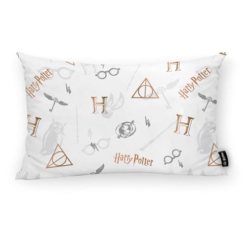 BELUM | Harry Potter Kissenbezug | Half Panama 100% Bio-Baumwolle | Mit Unsichtbarem Reißverschluss | Größe: 30 x 50 cm von BL BELUM
