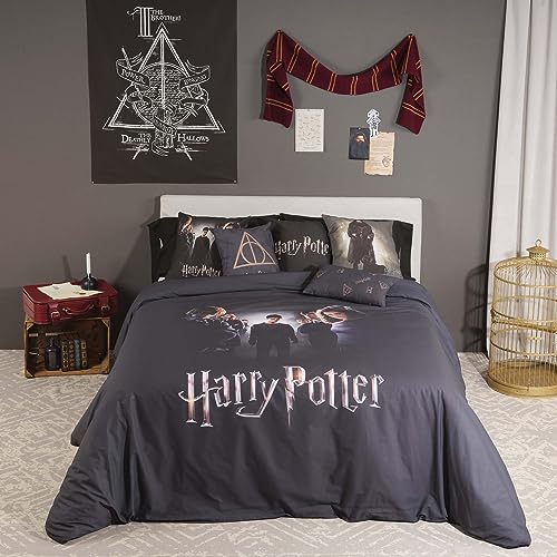 Belum Harry Potter Bettbezug für 90 cm breite Betten, Maße: 155 x 220 cm, Modell: Dumbledore's Army von BL BELUM