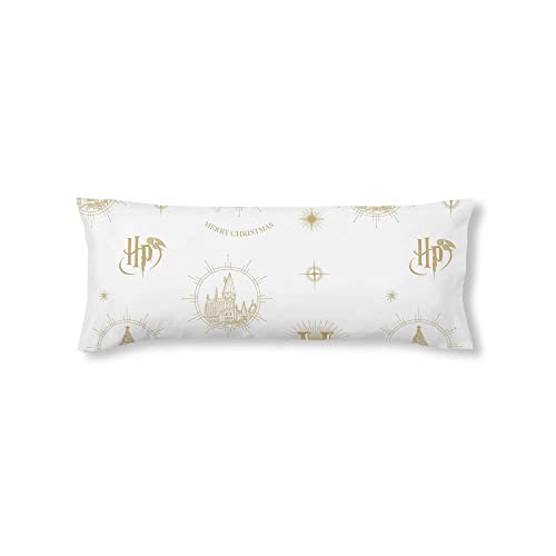 PLAY FABRICS FUNDA DE ALMOHADA 100% ALGODÓN Hogwarts Gold Christmas CAMA DE 90. von BL BELUM