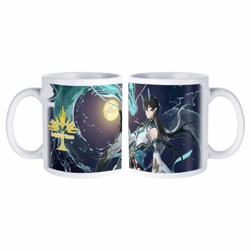 PLAYDOM HonKai Star Rail Jing Yuan Aventurine Firefly Bronya Acheron Sunday Rappa Black Swan Schwarzer Schwan Kaffeebecher, Teebecher - Keramische Kaffeebecher Unisex (Imbibitor Lunae) von PLAYDOM