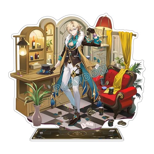 PLAYDOM Honkai Star Rail Raiden Bosenmori MEI Huohuo Jingliu Clara Firefly Ruan MEI Aventurine Dan Heng Robin Acryl Stand Figur Stand Charakter Dekorationen (Aventurine) von PLAYDOM