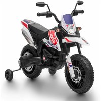 Aprilia rx 12V Batterie-Motorrad für Kinder, offizielle Lizenz, Fernsteuerung, Licht und Sound von PLAYKIN