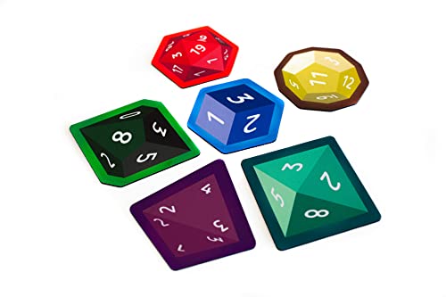 Mug Coasters - Dice - D4, D6, D8, D10, D12, D20-6 Pieces Mug Coasters - Dice - D4, D6, D8, D10, D12, D20-6 Pieces von PLAYMATS