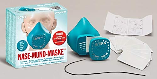 Playmobil 70722 Nasen- und Mundmaske, wiederverwendbar, Türkis von PLAYMOBIL