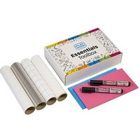 PLAYROOM Moderationszubehör Magic Chat 4 Magic-Chart-Rollen; 1 Whiteboardmarker; 1 Flipchartmarker; 2 Sets Magic-Chart-Notizen von PLAYROOM