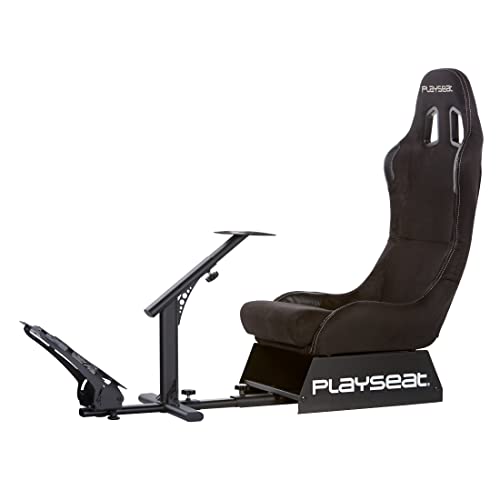 PLAYSEAT Evolution SIM Racing Cockpit | Komfortabler Gaming Rennsitz für PC & Konsole | Unterstützt Direct Drive | Mit Allen gängigen Lenkrädern und Pedalen kompatibel | Alcantara Edition von PLAYSEAT