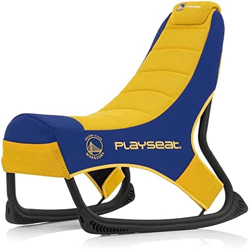 PLAYSEAT NBA Gaming Stuhl | ActiFit | MotionForce Stand für Optimalen Halt | Mehrere Taschen für einfachen Zugang | Hochwertiger Gaming Stuhl mit bestem Komfort | Golden State Warriors Edition von PLAYSEAT