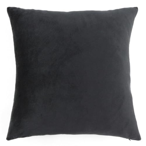 PLBSE 1 Stück 30X45cm 35X50cm 40X60cm 25 Cloros Polyester Super Soft Velours Kissenbezug-40X60cm, schwarz von PLBSE