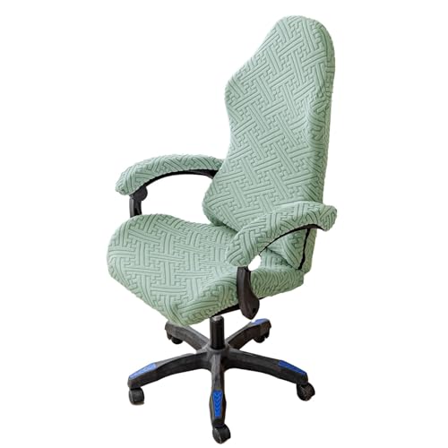 PLCIVSA Gaming Stuhlbezüge Dehnbare Gamingstuhl-Bezüge Gaming Stuhl Bezug Universal mit Armlehnen Abdeckung Bezug Für Bürostuhl Sitzfläche Protector Bürostuhlabdeckung Waschbar(Turquoise Green) von PLCIVSA