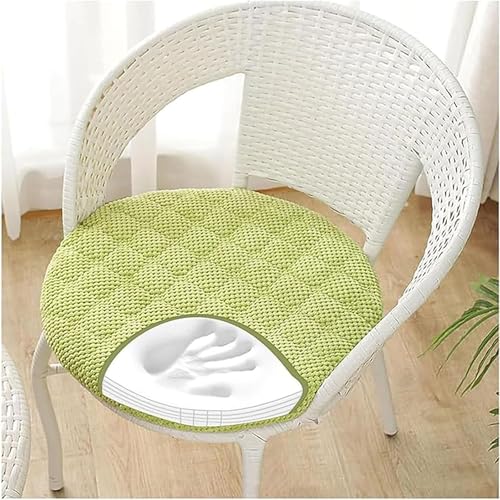 PLCIVSA Sitzkissen Stuhlauflage 30×30/40×40/45×45cm,Stuhlkissen Rund rutschfest Waschbar,Sitzkissen Stuhl mit Reißverschluss,Sitzpolster Samtbezug,für Indoor/Esszimmer/Küche(Color6,4pcs:45cm/18in) von PLCIVSA
