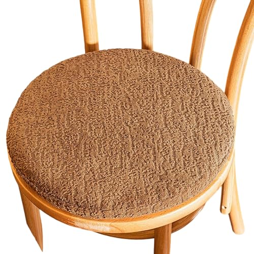Sitzkissen Rund Memory Foam,30×30/35×35/40×40cm Rutschfeste Stuhlkissen Stuhlauflage,mit Reißverschluss Stuhlpolster,für Außen Oder Innen,Bürostuhl,Balkonstuhl,Esszimmer(Color1,35x35cm/14x14in) von PLCIVSA