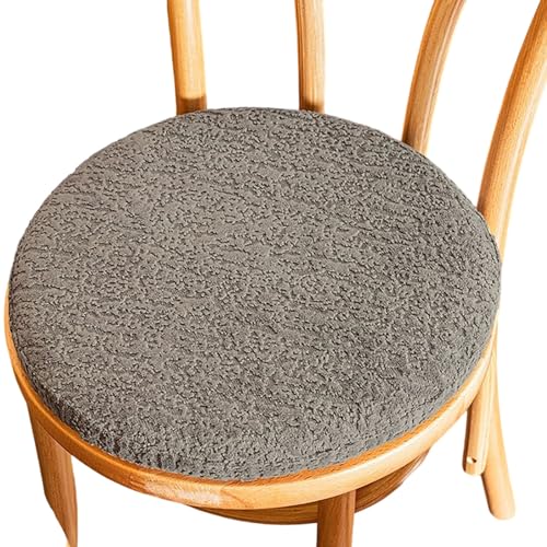 Sitzkissen Rund Memory Foam,30×30/35×35/40×40cm Rutschfeste Stuhlkissen Stuhlauflage,mit Reißverschluss Stuhlpolster,für Außen Oder Innen,Bürostuhl,Balkonstuhl,Esszimmer(Color3,35x35cm/14x14in) von PLCIVSA