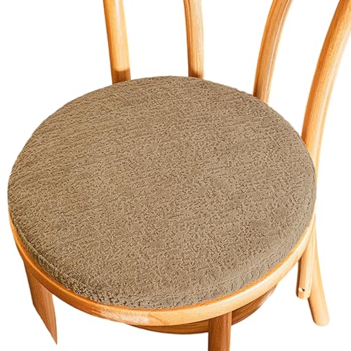 Sitzkissen Rund Memory Foam,30×30/35×35/40×40cm Rutschfeste Stuhlkissen Stuhlauflage,mit Reißverschluss Stuhlpolster,für Außen Oder Innen,Bürostuhl,Balkonstuhl,Esszimmer(Color5,40x40cm/16x16in) von PLCIVSA