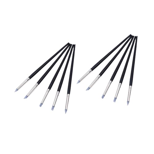 10 Stück Holzgriff Töpferei Ton Schnitzwerkzeug Ton Modellierwerkzeug Weiche Silikonspitze Modellierstift für Ton Formen Ton Werkzeug 10 Stück Holzgriff Töpferei Ton Schnitzwerkzeug Ton Modellierwerkzeug Weiche Silikonspitze Modellierstift für Ton Formen Ton Werkzeug von PLCPDM