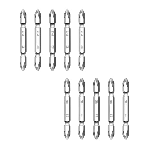 10 Stück Werkzeugstahl Doppelkopf C Schraubendreher-Bits mit hoher Kraft ideal für Hausmontage und Elektronikreparatur Möbelmontage Schraubendreher 10 Stück Werkzeugstahl Doppelkopf C Schraubendreher-Bits mit hoher Kraft ideal für Hausmontage und Elektronikreparatur Möbelmontage Schraubendreher von PLCPDM