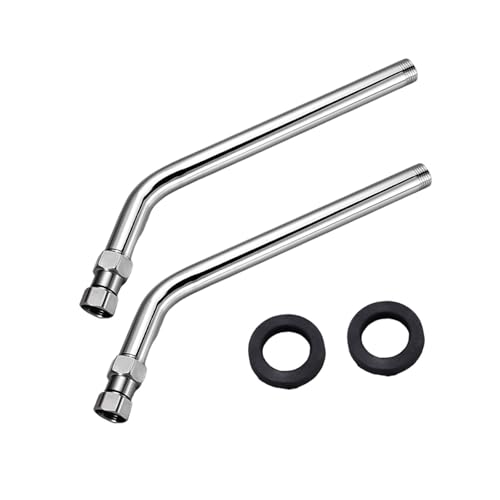 2 Set Badezimmer Duschschlauchwinkel Adapter Metallschlauch Ellbogenanschluss Resistent Head Adapter Für Zuhause NICHT Leck von PLCPDM